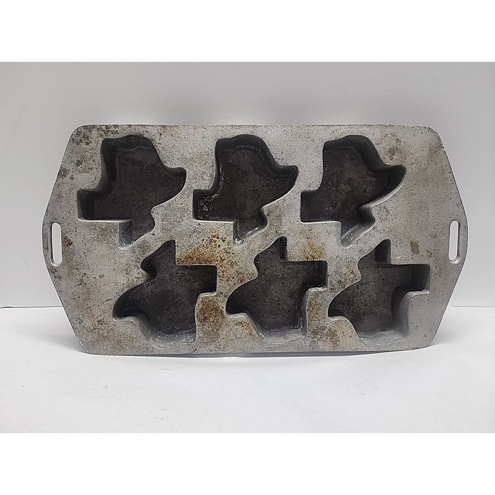 Texas Shaped Muffin Cornbread Pan Aluminum Professional Grade‎ Quality USA Made